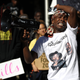 Stevante Clark, brother of Stephon Clark, speaks during a Black Lives Matter protest outside the office of Sacramento, Calif., District Attorney Anne Schubert on March 28, 2018.
